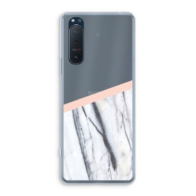 A touch of peach: Sony Xperia 5 II Transparant Hoesje