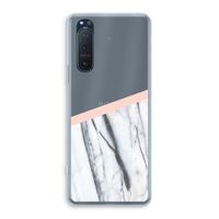 A touch of peach: Sony Xperia 5 II Transparant Hoesje