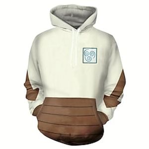 Avatar: De Legende Van Aang Appa Cosplay kostuum Trui met capuchon Back To School 3D Opdrukken Voor Voor heren Dames Volwassenen Back To School Lightinthebox