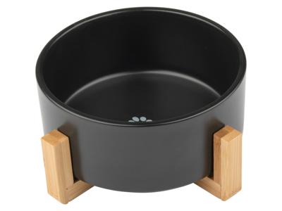 zoofari Voerbak (Enkele kom, Zwart)