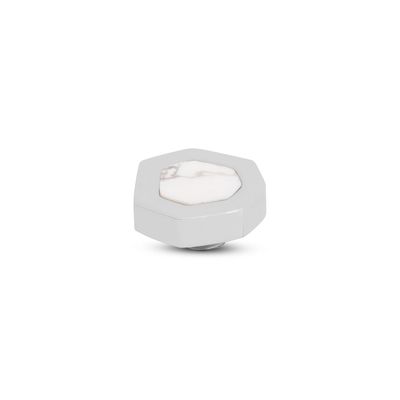 Melano Vivid Heptagon Steentje Howlite Zilver