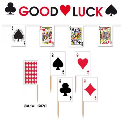 Casino Las Vegas Kaartspellen versiering set - themafeest - 3x soorten artikelen