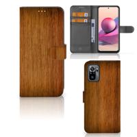 Xiaomi Redmi Note 10S | 10 4G | Poco M5s | Book Style Case | Donker Hout