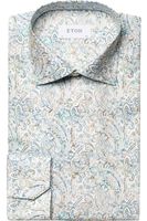 ETON Contemporary Fit Overhemd lichtgroen, Paisley - thumbnail