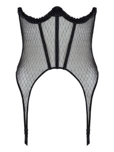 Kiki de Montparnasse corset Les Follies en mesh - Noir