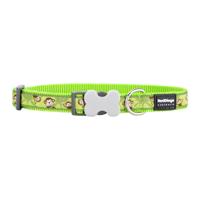 Hondenhalsband Red Dingo STYLE MONKEY LIME GREEN 41-63 cm
