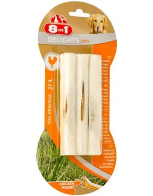 8in1 8in1 Delights Sticks Kip Snack 3st