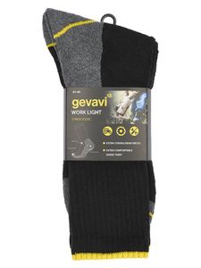 Gevavi Workwear GW54 Work Light sok 3 paar/bundel grijs