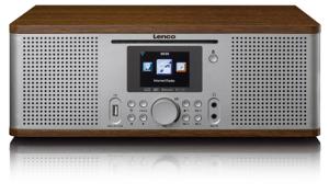 Lenco DIR-270WD radio Persoonlijk Analoog & digitaal Zilver, Hout