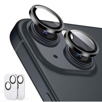 iPhone 15/15 Plus Tempered-Glass Lens Protectors Black