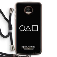 Squid Game: Motorola Moto Z Force Transparant Hoesje met koord