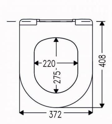Cedo Delray Toiletzitting/siège wc White