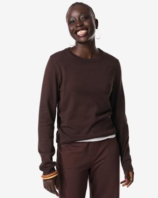 HEMA Damestrui Lila fijngebreid bruin (bruin)