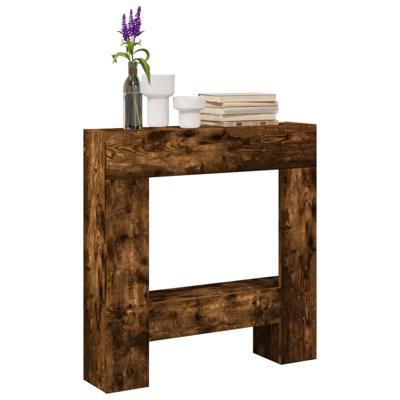 Haardombouw 81x18x82 cm bewerkt hout gerookt eikenkleurig