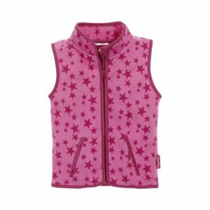 Playshoes fleece vestje sterren fuchsia Maat