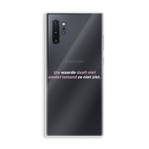 uw waarde daalt niet: Samsung Galaxy Note 10 Plus Transparant Hoesje