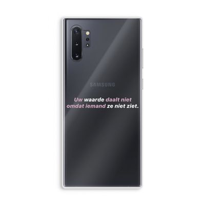 uw waarde daalt niet: Samsung Galaxy Note 10 Plus Transparant Hoesje