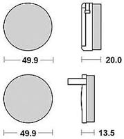 TRW Brake pad mcb 32 organic standard