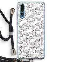Zwanen: Huawei P20 Pro Transparant Hoesje met koord