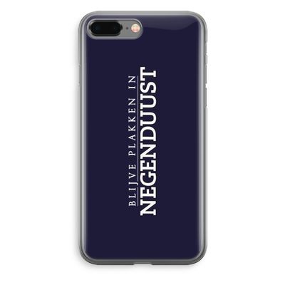 Blijve plakken in Negenduust: iPhone 8 Plus Transparant Hoesje
