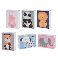 Mini puzzel dieren, 8st.