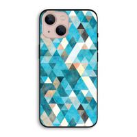 Gekleurde driehoekjes blauw: iPhone 13 Biologisch afbreekbaar hoesje