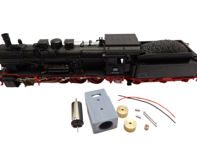 micromotor HR016F motor ombouwset voor Roco DB DR DRG BR 57, KPEV G10, ÖBB Rh 657, u.a.