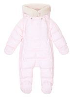 Dolce & Gabbana Kids logo-print hooded padded snowsuit - Rose - thumbnail