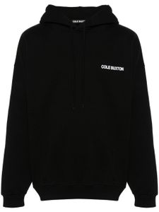 COLE BUXTON hoodie en coton à logo imprimé - Noir