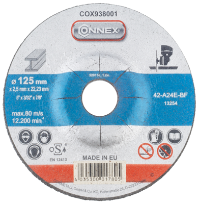 Connex slijpschijf metaal 125mm - cox938001