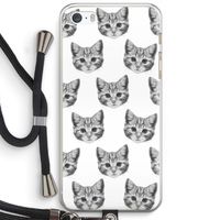 Kitten: iPhone 5 / 5S / SE Transparant Hoesje met koord