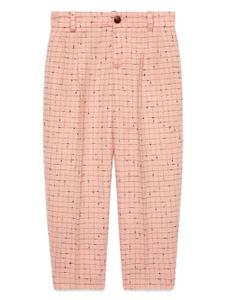 Gucci Kids pantalon à motif GG - Rose