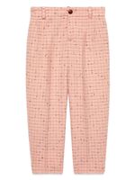 Gucci Kids pantalon à motif GG - Rose