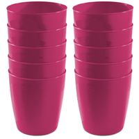 30x drinkbekers van kunststof 300 ml in het roze