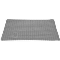 Anti-slip badmat antraciet grijs 69 x 39 cm rechthoekig