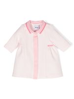 BOSS Kidswear robe-polo à logo brodé - Rose - thumbnail