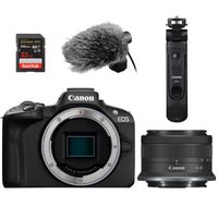Canon EOS R50 zwart + RF-S 18-45mm Content Creator Kit