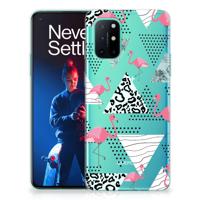 OnePlus 8T | TPU Hoesje | Flamingo Triangle