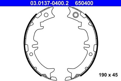Remschoenset, parkeerrem 03013704002