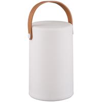 LED Tafellamp RGB Rond - Wit Kunststof - Spatwaterdichte USB Lamp