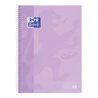Oxford School Touch Europeanbook spiraalblok, ft A4+, 160 bladzijden, gelijnd, pastel paars