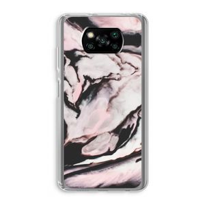 Roze stroom: Xiaomi Poco X3 Pro Transparant Hoesje