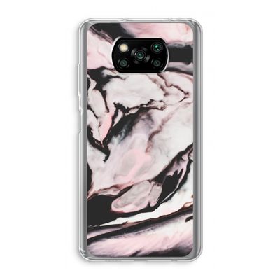 Roze stroom: Xiaomi Poco X3 Pro Transparant Hoesje