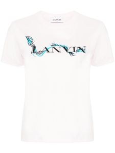 Lanvin t-shirt en coton à logo imprimé - Rose