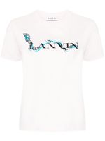 Lanvin t-shirt en coton à logo imprimé - Rose