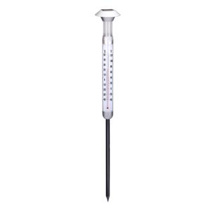 Grundig Tuin/buiten thermometer - met solar verlichting - 97 cm