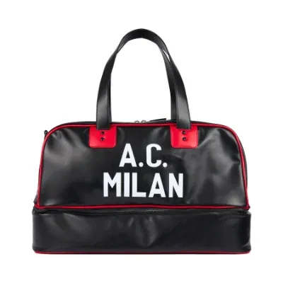 AC Milan Retro Sporttas 1960's - Zwart