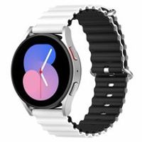 Ocean Style bandje - Wit / zwart - Samsung Galaxy Watch 3 - 41mm - thumbnail