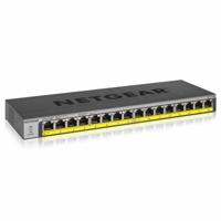 Switch Netgear GS116PP-100EUS 32 Gbps Zwart