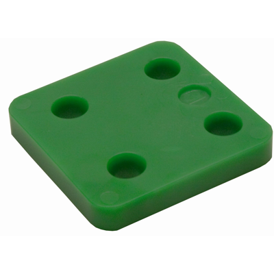 GB drukplaat zonder sleuf 10x70x70mm groen etiket; 48 per zak | 144 stuks - 17534710
